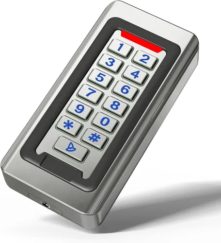 Vista 4 de Teclado de control de acceso para puerta, acero inoxidable IP68 resistente al agua, 2000 usuarios, entrada y salida Wiegand de 26 bits, control