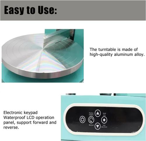 Vista 4 de Máquina de untado de recubrimiento para esparcir crema para tartas, máquina de recubrimiento para decoración de pasteles, crema para tartas