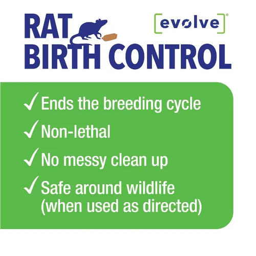 Vista 7 de Evolve Salchichas de cebo blando para control de nacimiento de ratas – 3 libras Control de población de ratas científicamente probado No es un