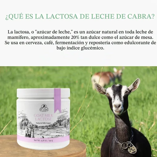 Vista 4 de Mt. Capra - Lactosa de leche de cabra, 13.8 oz de azúcar natural de leche