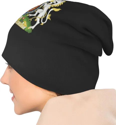 Vista 9 de Reino Unido Inglaterra Real Escudo de Armas Reino Unido Adulto Sombrero de Punto Beanie Invierno Cálido Cráneo Sombrero - Hombres Mujeres