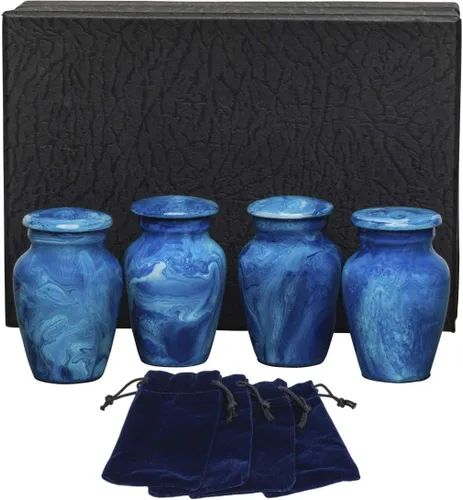 Vista 17 de Eternal Harmony Urna grande para cenizas, urna de cremación masculina y femenina para cenizas humanas con acabados elegantes, sello seguro y bolsa