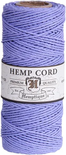 Vista 42 de Hemptique - Carrete de cordón de cáñamo 100 % - 62.5 m de hilo de cáñamo - Hecho con amor - Hilo de cordón de 20 ~ 1 mm para hacer joyas, macramé