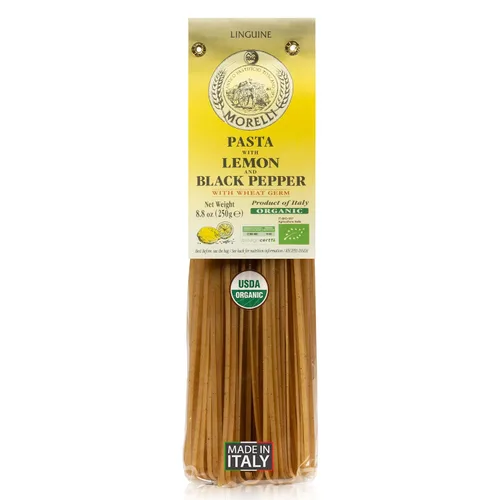 Vista 12 de Morelli Pasta italiana orgánica de ajo y albahaca Linguine - Pasta gourmet hecha a mano en pequeños lotes, sémola de trigo duro, Al Dente, pasta