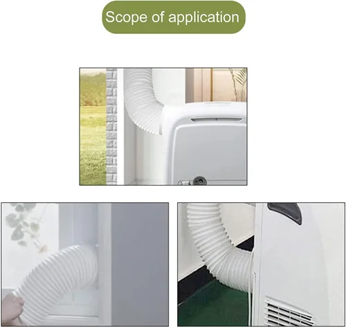 Vista 4 de Estink Interfaz de conducto de escape de aire acondicionado, adaptador de conector de manguera de escape de aire acondicionado, acoplador, interfaz