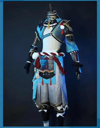 Vista 4 de Genshin Impact Gorou - Disfraz de cosplay para Halloween carnaval Navidad cosplay espectáculo de cómic con máscara