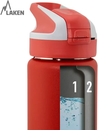 Vista 3 de SUMMIT - Botella térmica de acero inoxidable con tapa de pajita, 17 oz