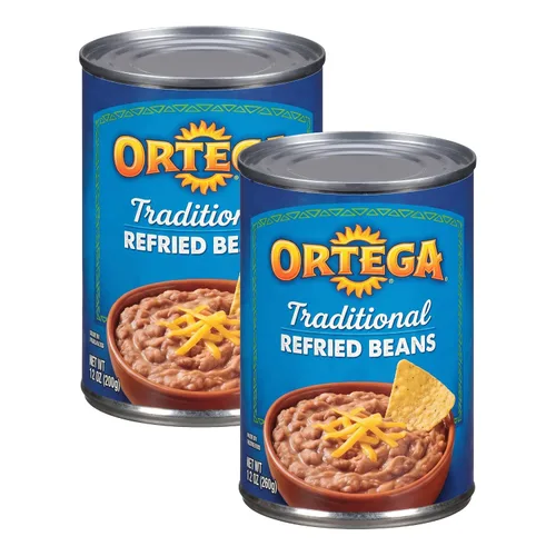 Vista 10 de Ortega Frijoles refritos, sin grasa, 16 onzas (paquete de 12)