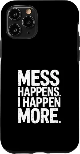 Vista 29 de Mess Happens I Happen More Funny Toddler Chaos Case for iPhone 17