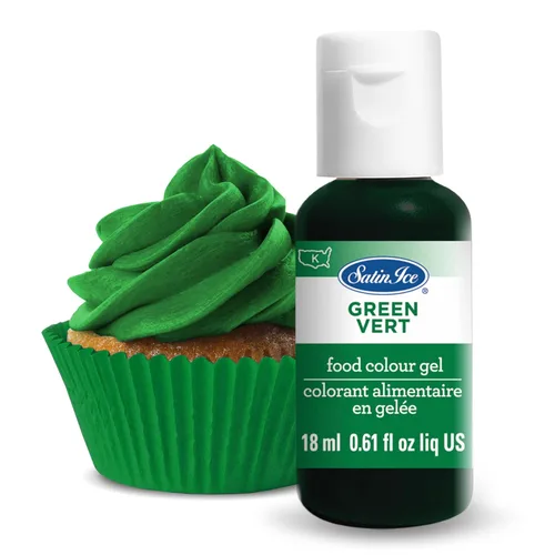 Vista 15 de Gel de colorante alimentario líquido Satin Ice, botella de 0.61 onzas líquidas, negro