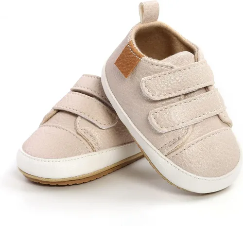Vista 4 de Zapatos de bebé Mary Jane planos antideslizantes suela suave bebé bebé zapatos primeros caminantes fiesta Navidad vestido zapatos