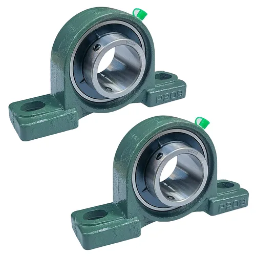 Vista 9 de Paquete de 2 UCP201-8 Rodamientos de Bloque de Almohada - Rodamientos de Bloque de Almohada Montados de 1/2" Base de Hierro Fundido Sólido