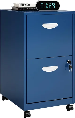 Vista 14 de Polup Archivador de 2 cajones con cerradura, archivadores metálicos para oficina en casa, archivador de dos cajones con cerradura, archivador