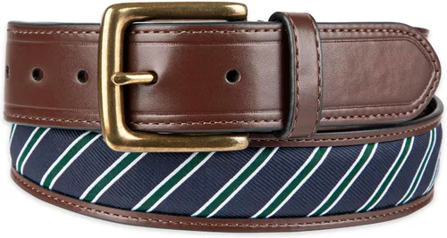 Vista 35 de Tommy Hilfiger Men's Fabric Inlay Casual Belt with Classic Harness Buckle
