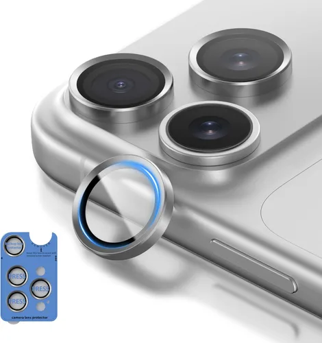 Vista 8 de Protector de lente de cámara para iPhone 17 Pro Max, vidrio templado 9H con marco de aleación de aluminio, compatible con iPhone 17 Pro/16 Pro