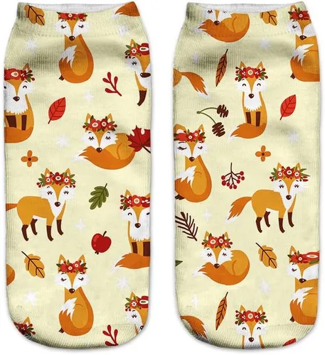 Vista 7 de Benefeet Sox Calcetines de tobillo divertidos y locos para mujeres y niñas, divertidos y novedosos estampados en 3D, calcetines de regalo de Navidad
