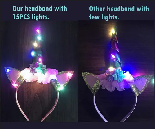 Vista 5 de bDDeDD Disfraces de unicornio iluminados, vestido de unicornio de lentejuelas, vestido de princesa TuTuTu, traje de fiesta de cumpleaños, Halloween