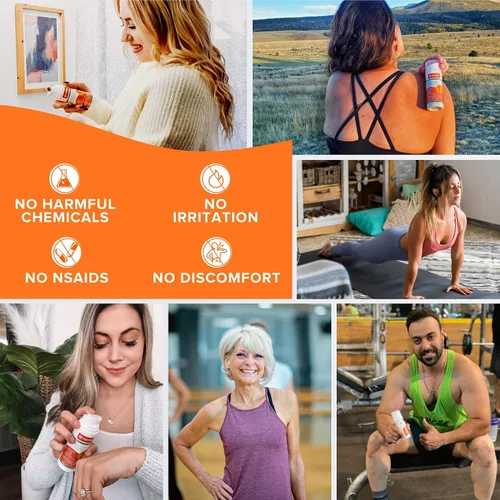 Vista 8 de Loción en crema natural para aliviar el dolor, fórmula de acción rápida con incienso y mentol, alivia el dolor de articulaciones, músculos