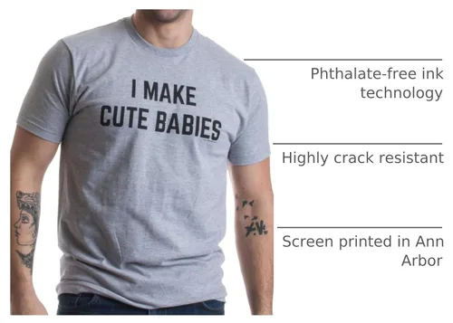 Vista 4 de Camiseta unisex con texto en inglés "I Make Cute Babies Funny New Dad, Father's Day Daddy Humor