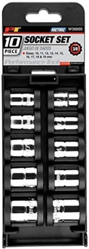 Vista 4 de Performance Tool W38700 - Juego de llaves métricas profundas de 10 piezas, 3/8 pulgadas, 12 puntos