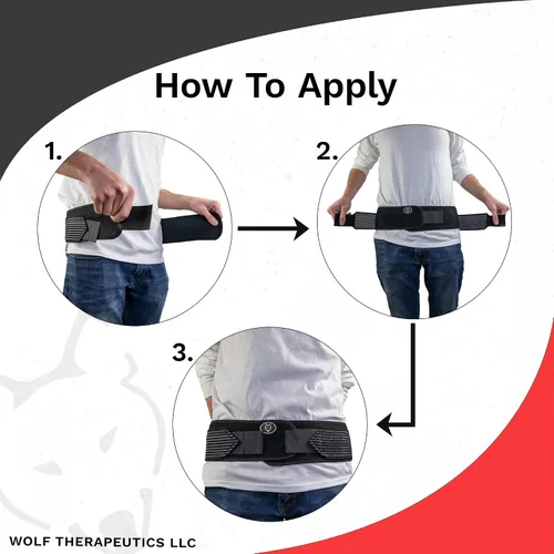 Vista 5 de Dr. Wolf Si Belt - Cinturón sacroilíaco para aliviar el dolor articular SI, dolor de cadera y dolor ciático