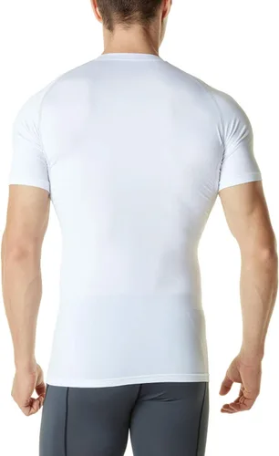 Vista 2 de TSLA Camisas térmicas de compresión de manga corta para hombre, camiseta deportiva deportiva atlética, camiseta para correr con equipo de invierno