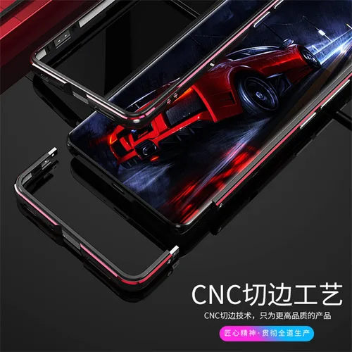 Vista 4 de DAYJOY Funda de metal de doble color compatible con Xiaomi Mi 12S Ultra, marco de parachoques de aleación de aluminio de lujo premium a prueba