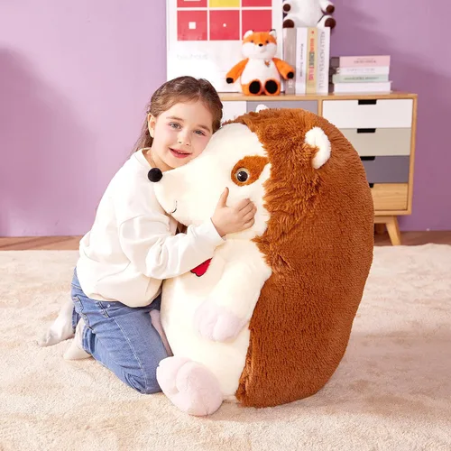 Vista 6 de IKASA Juguete de peluche de erizo gigante, grande de 23 pulgadas, lindos juguetes suaves jumbo, enorme tamaño grande, esponjoso, de gran