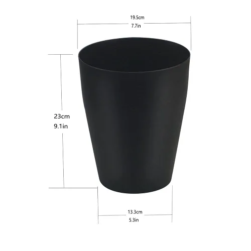 Vista 2 de Cubo de basura pequeño de 1.5 galones, cubo de basura pequeño redondo para baño, dormitorio, cocina, encimera debajo del fregadero