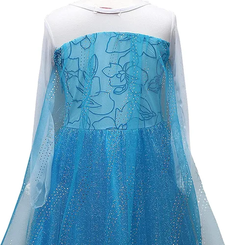 Vista 3 de GJDAMFD Ropa de princesa para niñas, vestidos de disfraz con accesorios para fiesta de cumpleaños de Halloween