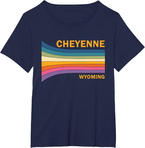 Vista 13 de Retro Vintage 70s Cheyenne Wyoming camiseta