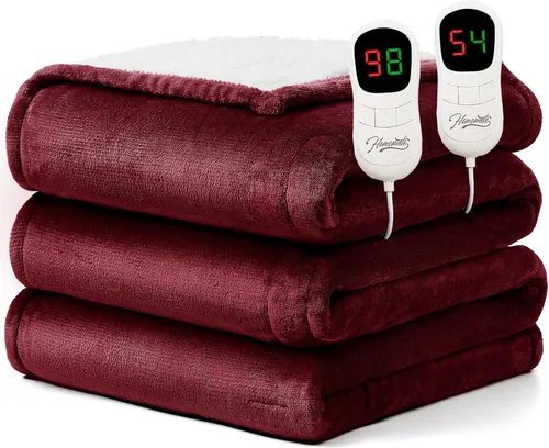 Vista 30 de Homemate Heated Blanket Electric Throw 50"x60" Heating Blanket ETL Cert 02 - Navy Blue