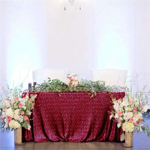 Vista 10 de ShinyBeauty - Mantel rectangular de lentejuelas (60” x 102”), diseño de bodas y fiestas de Navidad