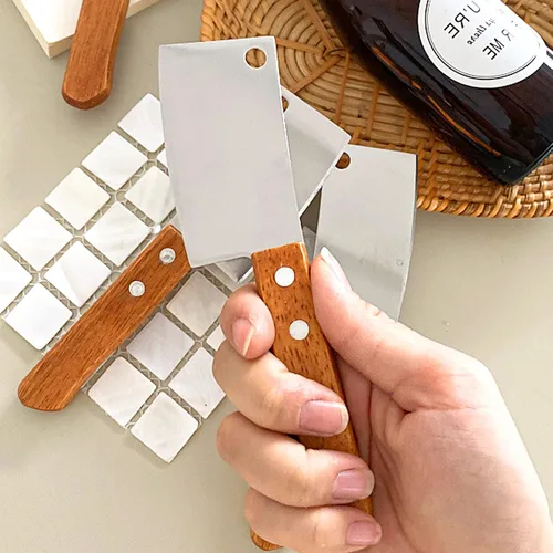 Vista 5 de Mini cuchillo de cocina Set 2 unids paquete caja cortador mini cuchillo de fruta para el hogar cuchillo de queso de cocina