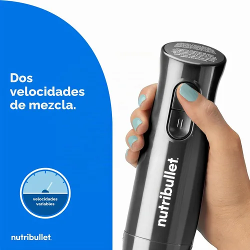 Vista 4 de nutribullet Batidora de inmersión Lite gris oscuro
