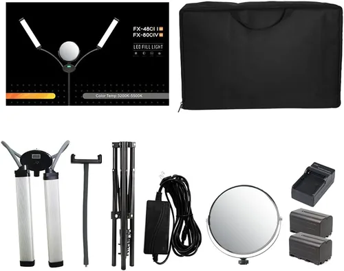 Vista 11 de Tatuaje profesional belleza mejora fotografía Led anillo luz led fotografía doble brazo relleno luz celebridad transmisión en vivo selfie luz ight