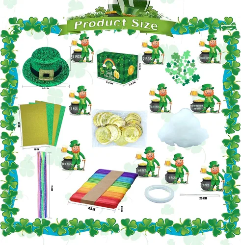 Vista 2 de Kit de trampa para duende para niños, 2 juegos de trampa de duende para hacer una trampa para atrapar a un duende, juguetes para el día de San