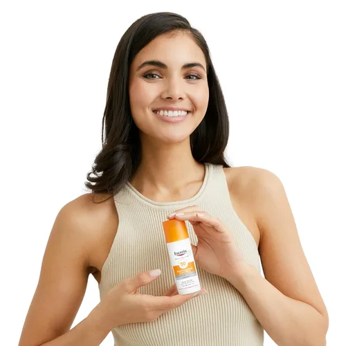 Vista 8 de Eucerin Protector solar facial anti edad con ácido hialurónico FPS 50+, Sol, 1.7 fl oz