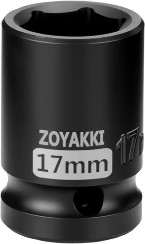 Vista 34 de Juego de llaves de impacto de 6 puntas de 1/2 pulgada - 1-1/2" (SAE), CR-MO, llave de eje de 1/2 pulgada de 6 puntas para fácil remoción de tuercas