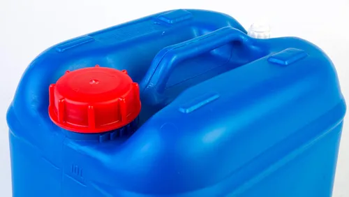 Vista 2 de Hudson Exchange Contenedor con mango de 2.5 galones (10 litros) con tapa, HDPE, azul