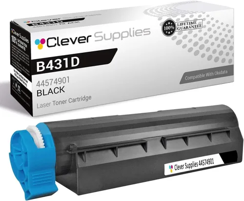 Vista 22 de CS - Cartucho de tóner compatible con Okidata B411D 44574701, color negro