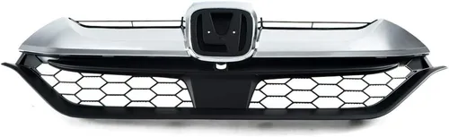 Vista 15 de Parrilla delantera superior e inferior cromada compatible con Honda CR-V 2007 2008 2009 Rejilla superior e inferior cromada