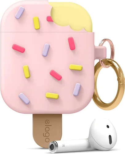 Vista 9 de Elago - Funda para AirPods con llavero para AirPods 2 y 1