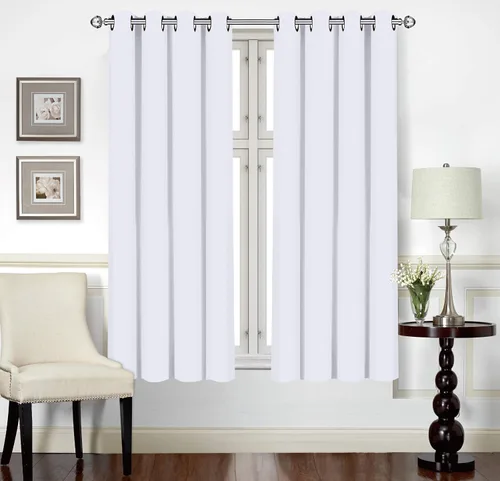 Vista 2 de Utopia Bedding - Cortinas opacas para dormitorio, cortinas con ojales de 63 pulgadas de largo, 2 paneles, cortinas térmicas aisladas para sala