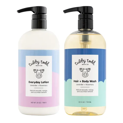 Vista 10 de TUBBY TODD's Jabón Corporal para Bebé y Pomada para Todo el Cuerpo para Eccema Set - Cuidado de la Piel Suave, Hipoalergénico para Recién Nacidos