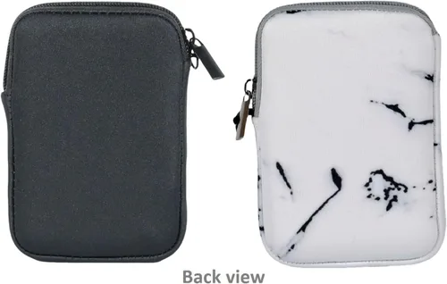 Vista 3 de AF-WAN Funda para disco duro externo de 2.5 pulgadas, bolsa de almacenamiento impermeable y a prueba de golpes para el hogar, la oficina y la Negro