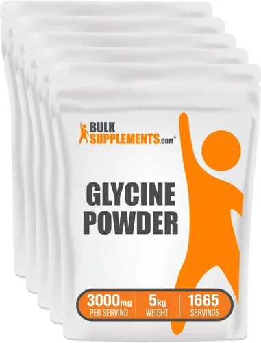 Vista 7 de BulkSupplements. com Polvo de glicina - L-glicina en polvo, suplementos de glicina, glicina 3000 mg - aminoácido de glicina, puro y sin gluten