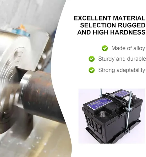 Vista 9 de Kit de bandeja de sujeción de batería UOIENRT, soporte de batería de almacenamiento con abrazadera ajustable de acero resistente a la corrosión