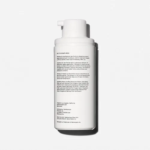 Vista 2 de Nécessaire The Sex Gel. Lubricante personal a base de agua. Ácido hialurónico + Ácido láctico. Sin fragancia añadida. No mancha. Seguro
