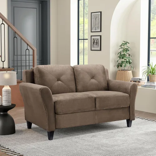 Vista 11 de Lifestyle Solutions sofá Harrington de brazos curvos, color beige